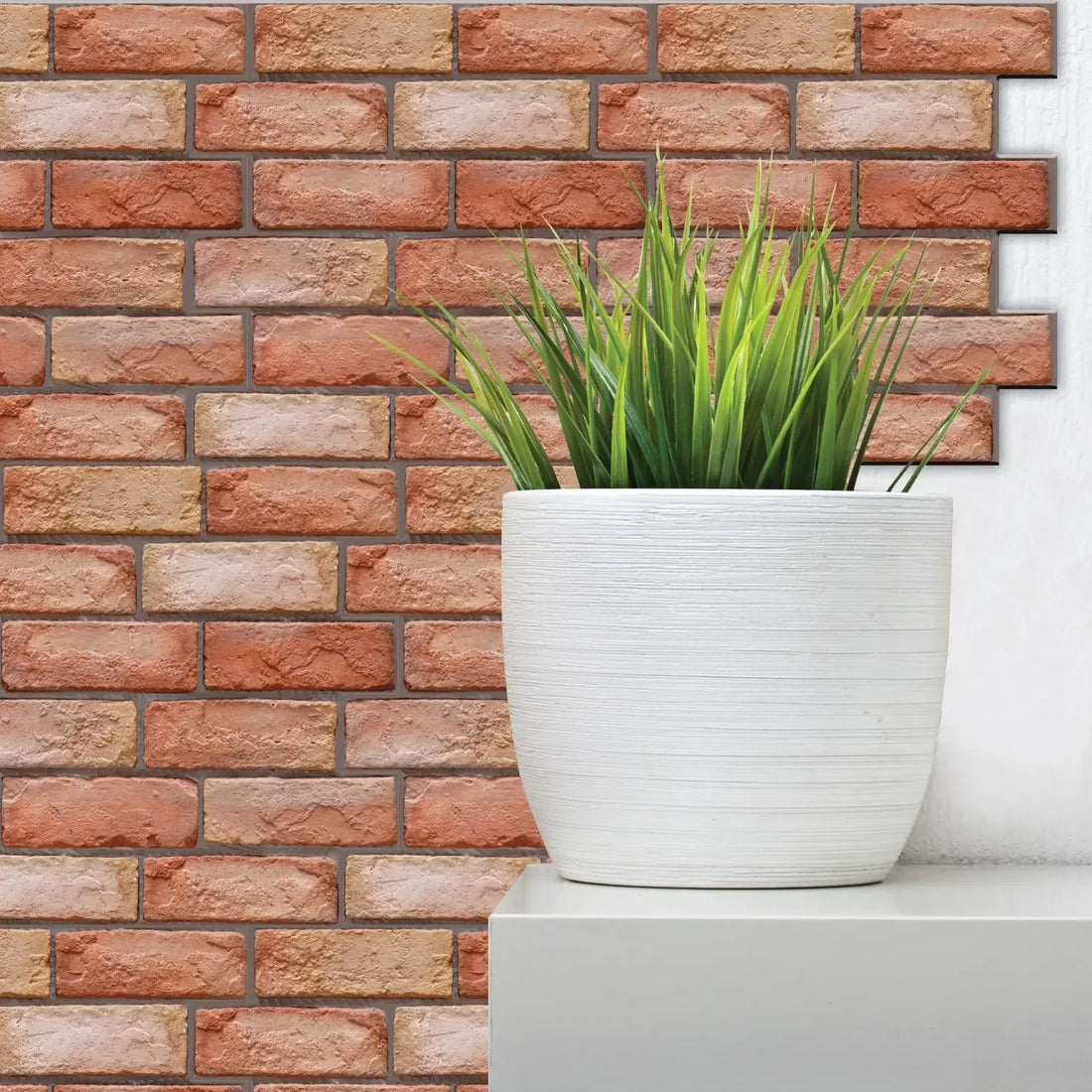 10/20/30PCS Self-Adhesive 3D Brick Wall Panels -0x30cm Waterproof Vintage Style for Bathroom Fireplace Decor Installation
