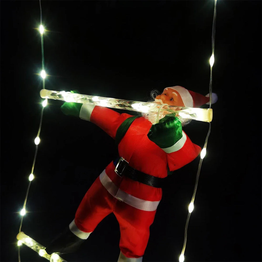 3M Santa Claus Climbing Ladder Outdoor Christmas Decoration Home Garden Cristmas Tree Ornement New Year Gift Xmas Tree Decor