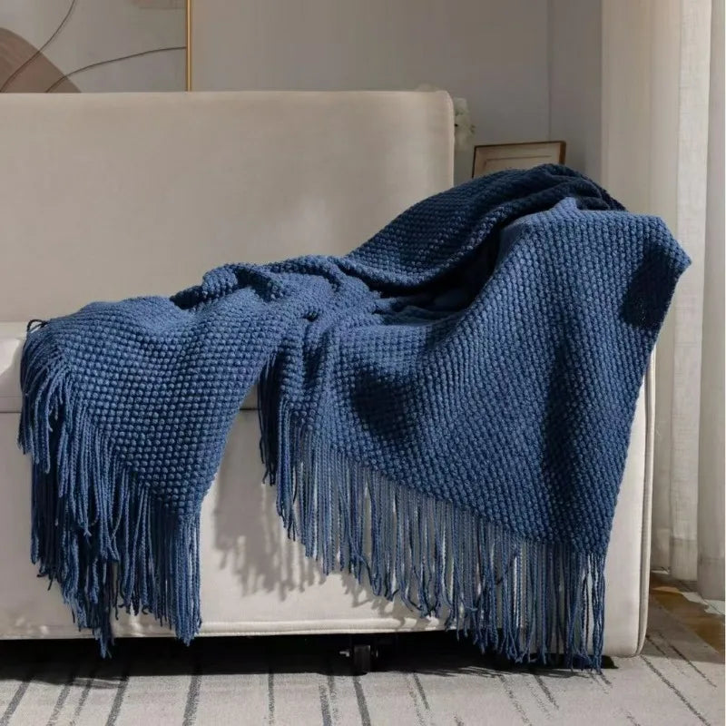 room tassel towel blanket sofa towel bedside blanket bedside flag hotel blanket