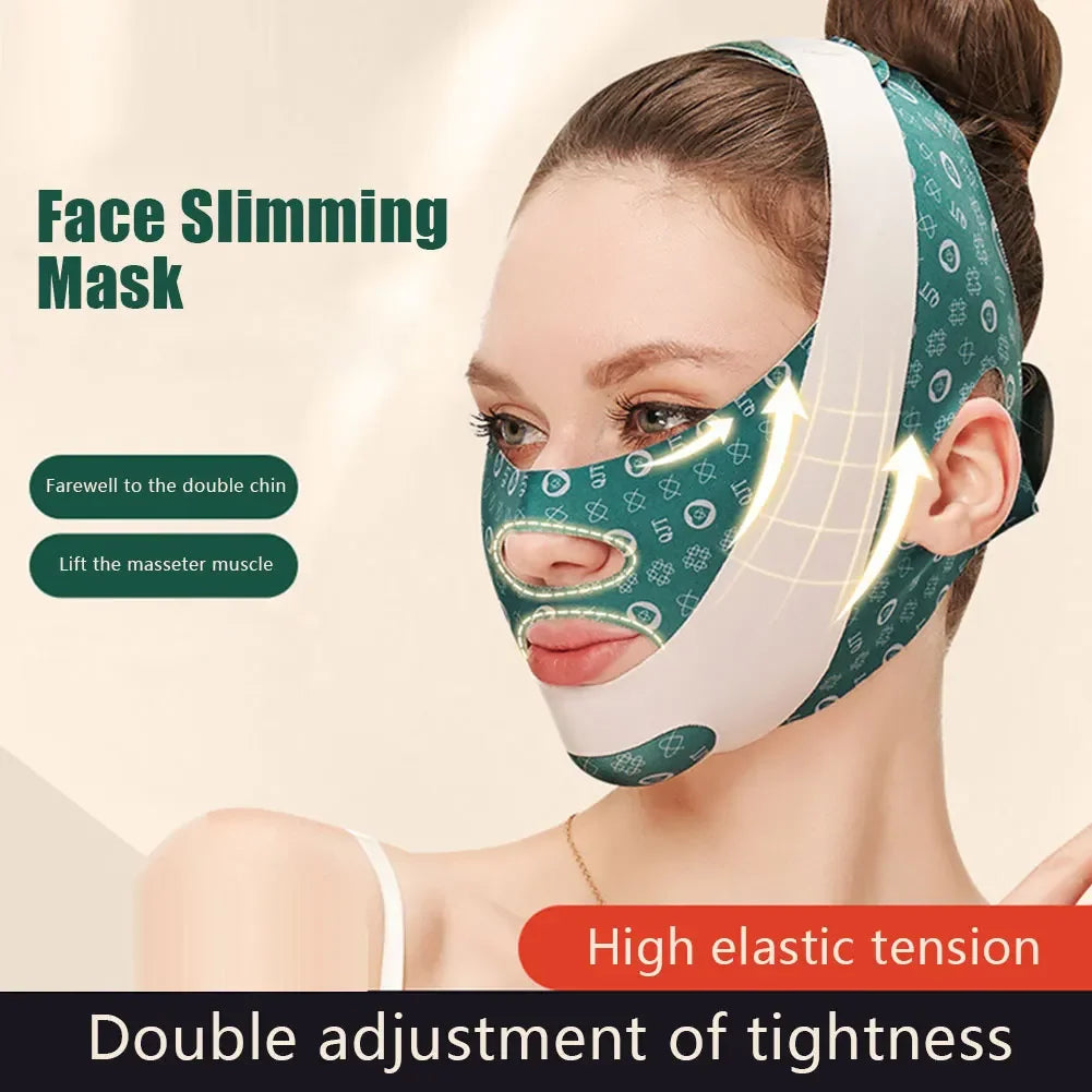 Face Slimming Bandage V Line Cheek Chin Neck Shaper Massage Strap Belt Relax Lift Up Mask Beauty Face Sculpting Sleep Mask