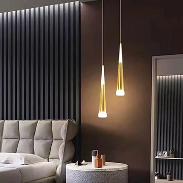 Modern Luxury Crystal Pendant Lamps Bedside Hanging Lighting for Living Room Kitchen Bedroom Ceiling Chandelier Home Decor