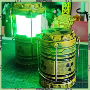 Mini Simulation Nuclear Reactor Lantern Gift Handheld Camping Light Halloween Gift Night Lamp Home Decor Glow in Dark Ornaments