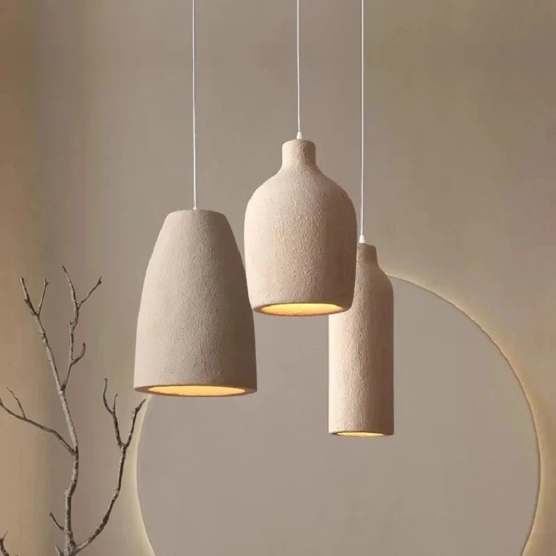 Wabi Sabi LED Ceiling Chandelier Nordic Pendant Light for Living Room Dining Bedroom 2025 New Model Designer Home Hanghing Lamp