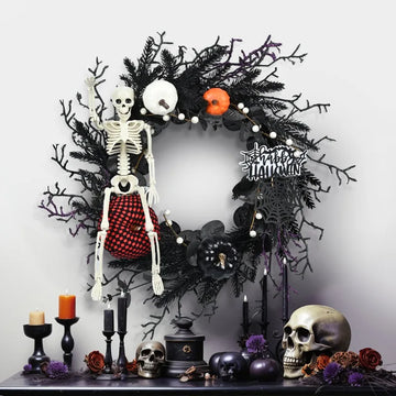 Halloween Decorations Vine Rings Pumpkin Skeletons Dead Branches Party Decorations Flower Garlands