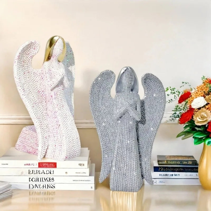 1pc Nordic style prayer angel girl ornament light luxury living room model room creative home decoration