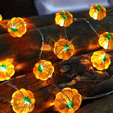 2025 New Pumpkin Horror Eyeballs LED String Lights Portable USB Halloween Party Decoration for Home Bar Atmosphere Decor