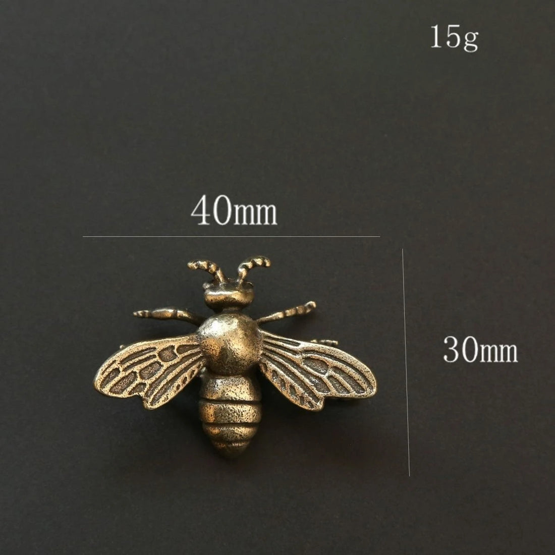 Brass Accessories Bee Shaped Retro Worn-out Insect Crafts Creative Desktop Solid Crafts Office Decorations Graduation Gifts