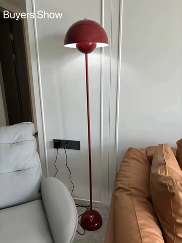 Nordic Danish Cream Style High Quality Bud Led Floor Lamp Mushroom Light With E27 Bulb For Bedroom Living Room Sofa Decoration