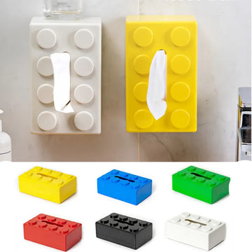 tissue box Creative Cartoon Building Block Tissue Box with High Aesthetic Value for Household Napkins Paper Drawer Storage Box