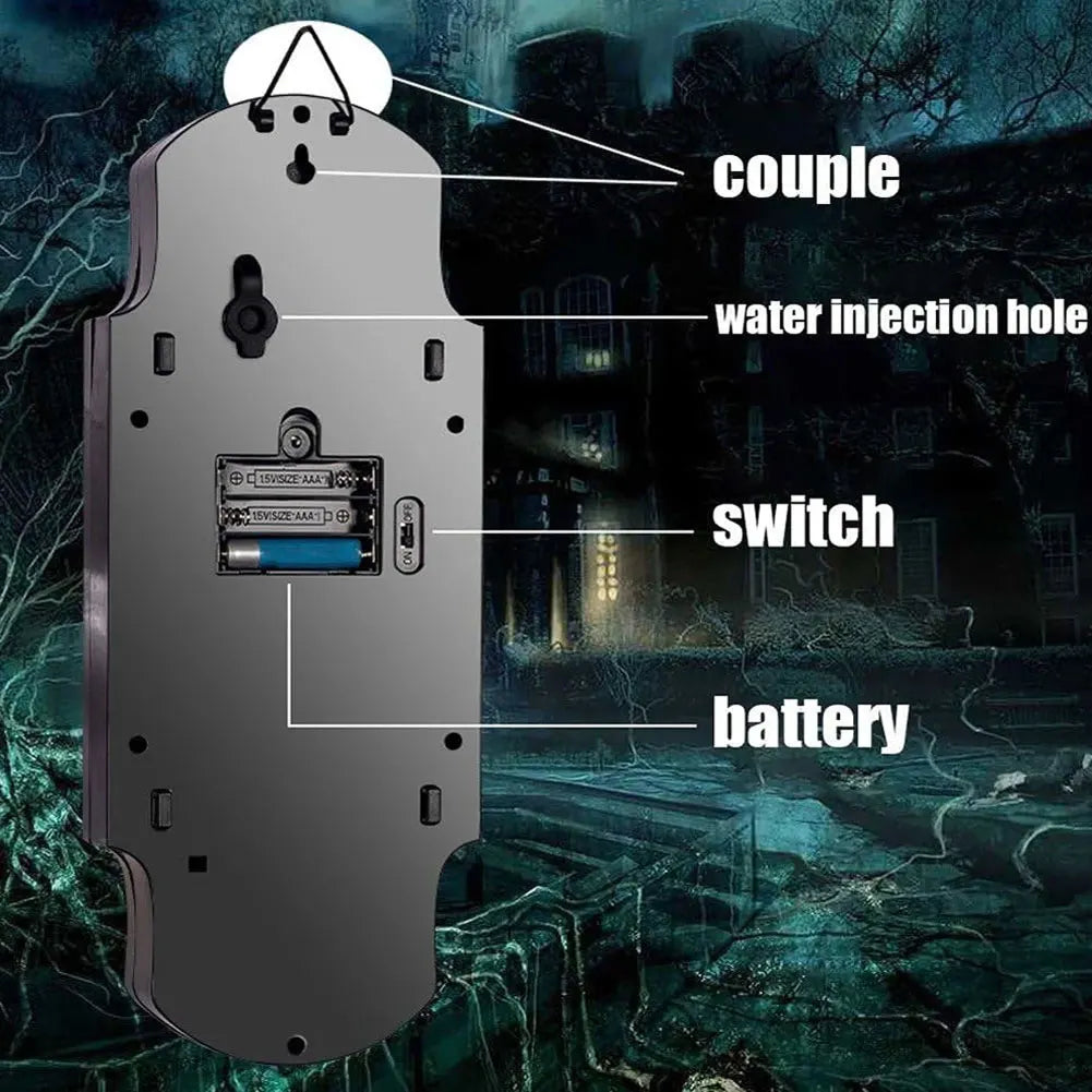 Halloween Light Up Skeleton Doorbell with Creepy Sounds for Haunted House Party Entryway Horror Decoration Indoor Outdoor