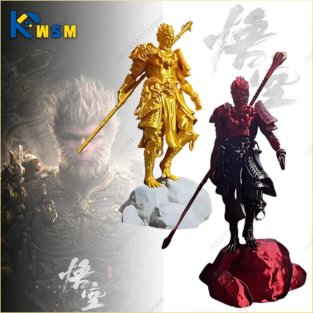 New 3D Printed Black Myth Monkey King Ornament Office Ornaments Advanced Simulation Demon Goku Desktop Goku Arrangement