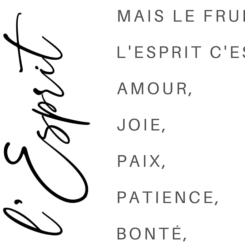 French Bible Verse Print Scripture Wall Art Canvas Painting Christian Quote Psalm 23 Poster For Living Room Home Room Decoration
