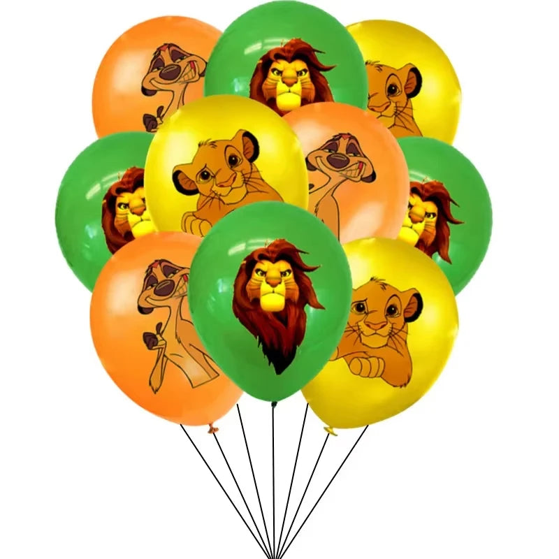 Lion King Simba Birthday Party Supplies Bracelets Straw Stickers Balloon Pinata Goody Gift Bag Fillers Festival Party Favors
