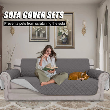 Sofa Covers Multi-Purpose Sofa Covers Abrasion Resistant Pet Cushions Launderable Non-Slip Sofa Covers Sofa Furniture Protectors