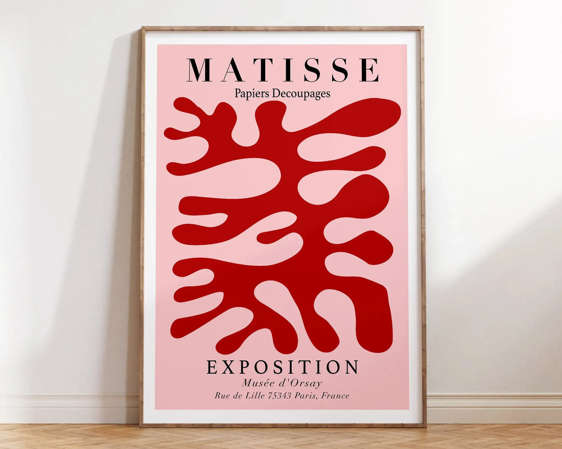 Abstract Flowers Matisse Poster and Prints Flower Market Matisse Floral Canvas Matisse Botanical Cut Outs Exhibition Paintings