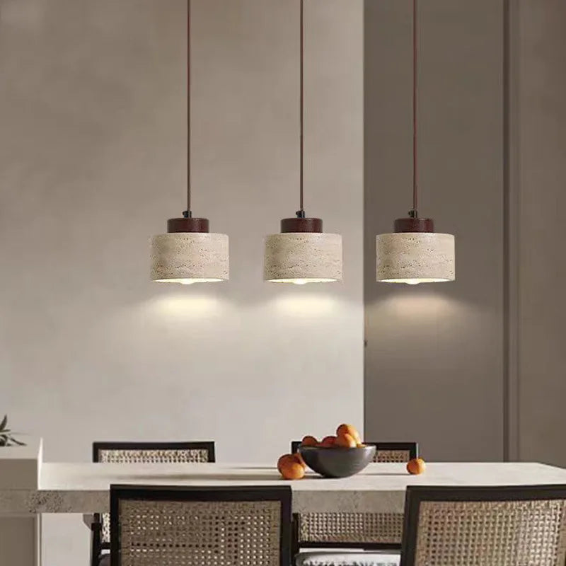 Modern Travertine Stone Pendant Light Versatile In Various Styles Bedroom Dining Room Kitchen Island  Decor lamp Fast Delivery