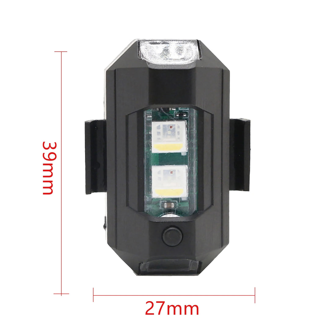 7 Colors Mini RC Drone Strobe Flashing Lamp USB LED Motorcycle Warning Lights LED Strobe Light for Motorcycle Bicycle RC Drone