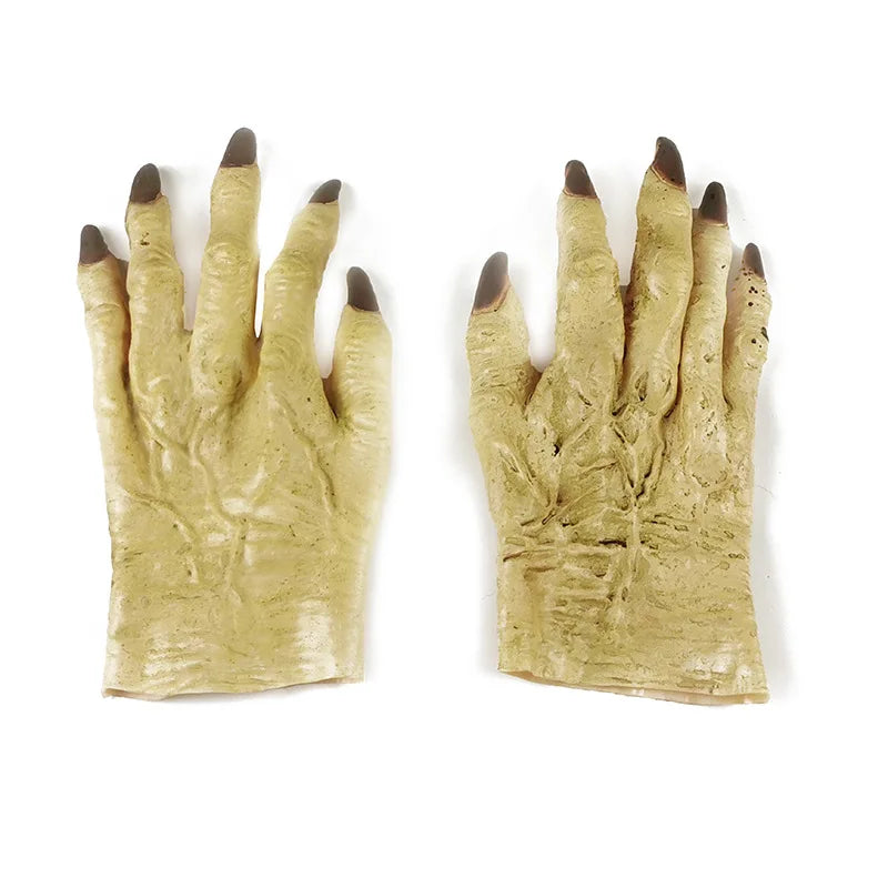 Creative Halloween Atmosphere Gloves Dance Parties Holiday Performances Props Pranks Skeleton Gloves Devil's Vinyl Gloves Props