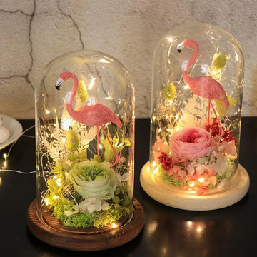 Clear Glass Cover Landscape Vase Terrarium Container Flower Holder Dome for Xmas Wedding Home Decoration Tabletop Ornament