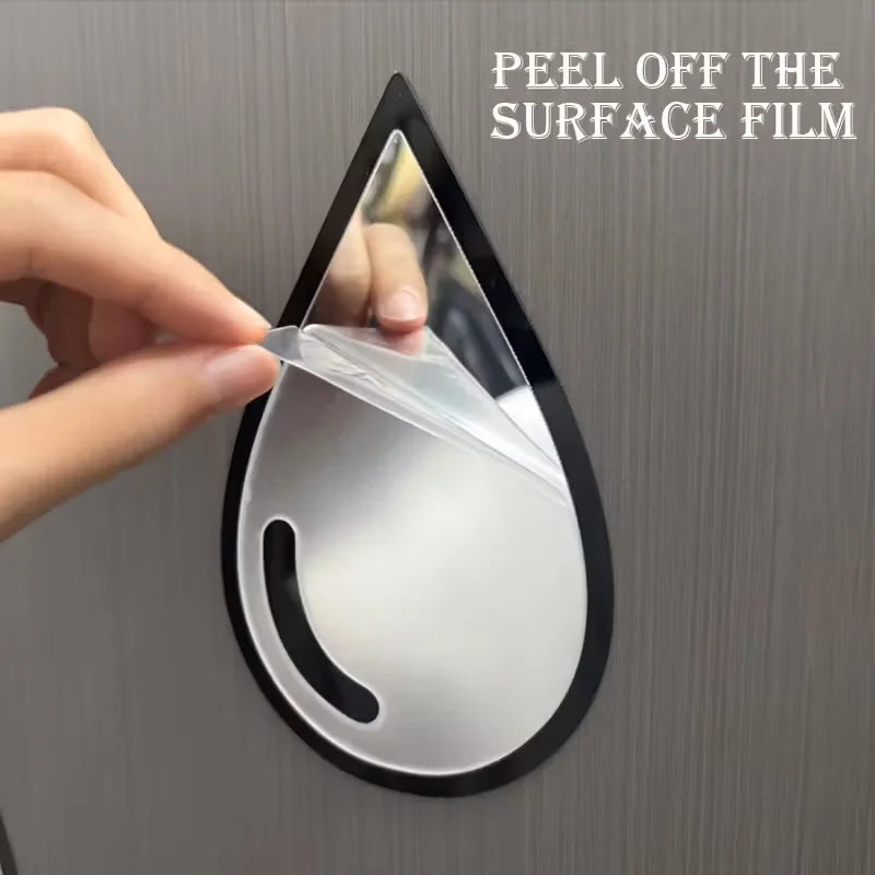 New Water Drop shaped Acrylic Decorative Mirror Home Living Room Mirror Wall Stickers DIY Luxury Combination Decorative Mirror