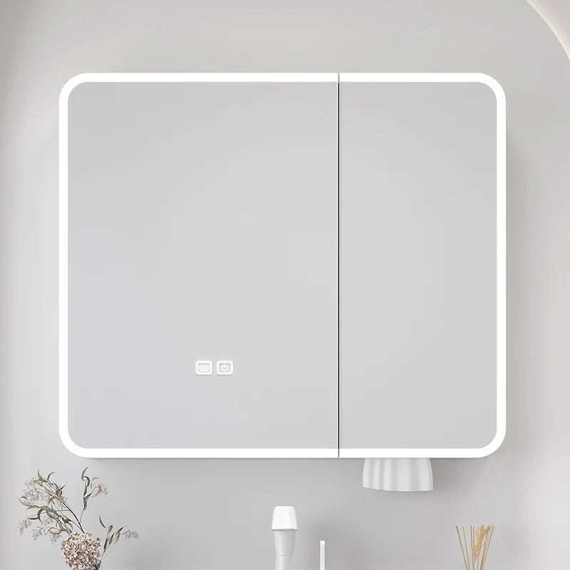 Bathroom Mirror Led Light Touch Sensor Anti Fog Dimmable Vanity Full Body Wall Mount Table Mirror Bathroom Mirror Household