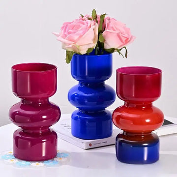 Nordic Creative Personality Retro Glass Vase, Hydroponic Plant, Table Vase, DIY Flower Arrangement Container, New