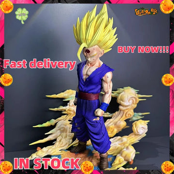 IN STOCK 30CM Dragon Ball Anime Figure Son Gohan Super Saiyan 2 Figurine Figures Pvc Statue Collection Model Ornament Toys Gifts