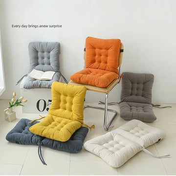 Simple Fashion Office Cushion Chair Solid Color Cushion Dining Room Seat Lace One-piece Chair Cushion Fart Bay Window Backrest