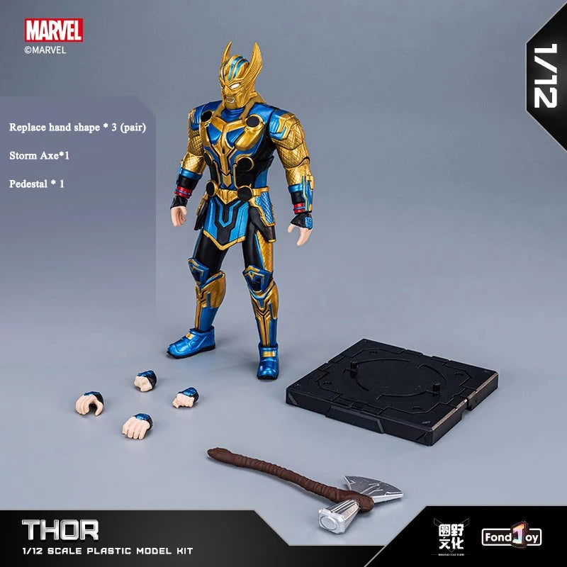 Original Fondjoy Marve Figures Hulk Thanos Captain America Spider-Man Thor Iron Man Cool Boy Toys Custom Models Dolls Kids Gifts