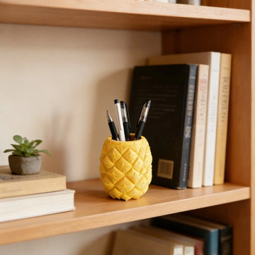 3D Printed Pineapple Pen Holder Cute Pineapple Planter Pot Office Desk Organizer Storage Box  Home Storage Ornaments Decorations