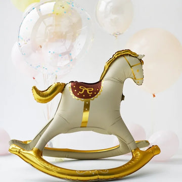 Cartoon 3D Standing Horse Foil Balloon Cartoon Matte Retro Horse Birthday Party Baby Shower Decoration Aluminum Foil Balloons