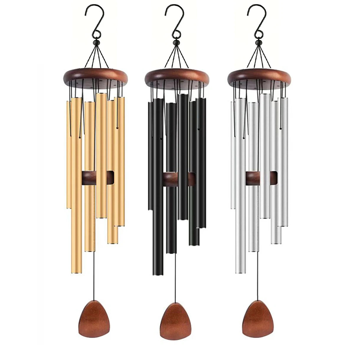 Large Aluminium Wind Chimes Extra Large 37" / 26.8inch Deep Tone Memorial Wind Chimes For Outside with Wind Catcher Garden Decor