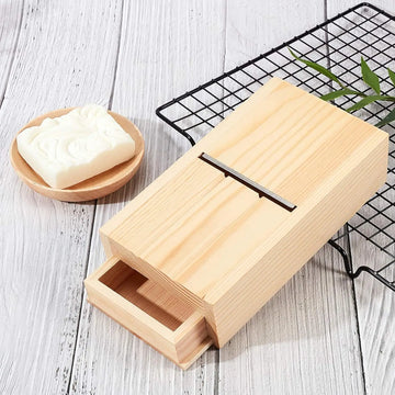 Soap Planer Cutter Drawer Box, Wooden Soap Beveler Planer, Handmade Soaps and Candles Trimming Cutter Tool, DIY Craft Making