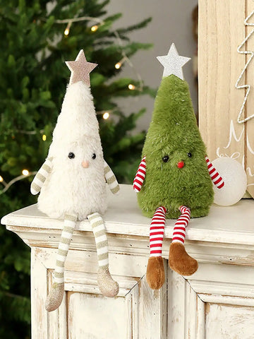 1pc Christmas decorations cute plush Christmas tree doll home party doll ornaments, party gifts, couple gifts