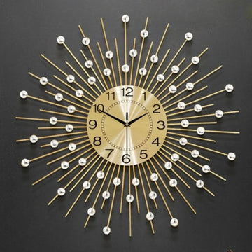 Creative simple clocks gypsy stars decorative living room wall clocks household silent clocks wall-mounted art Home Decoration