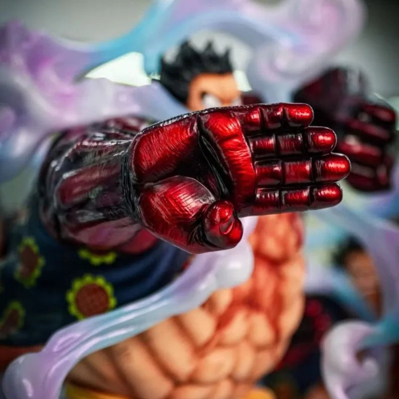 100%Genuine One Piece Anime Figures Gear Fourth Luffy Figures 30cm Pvc Model Desk Ornament Statue Collection  Gifts In Stock