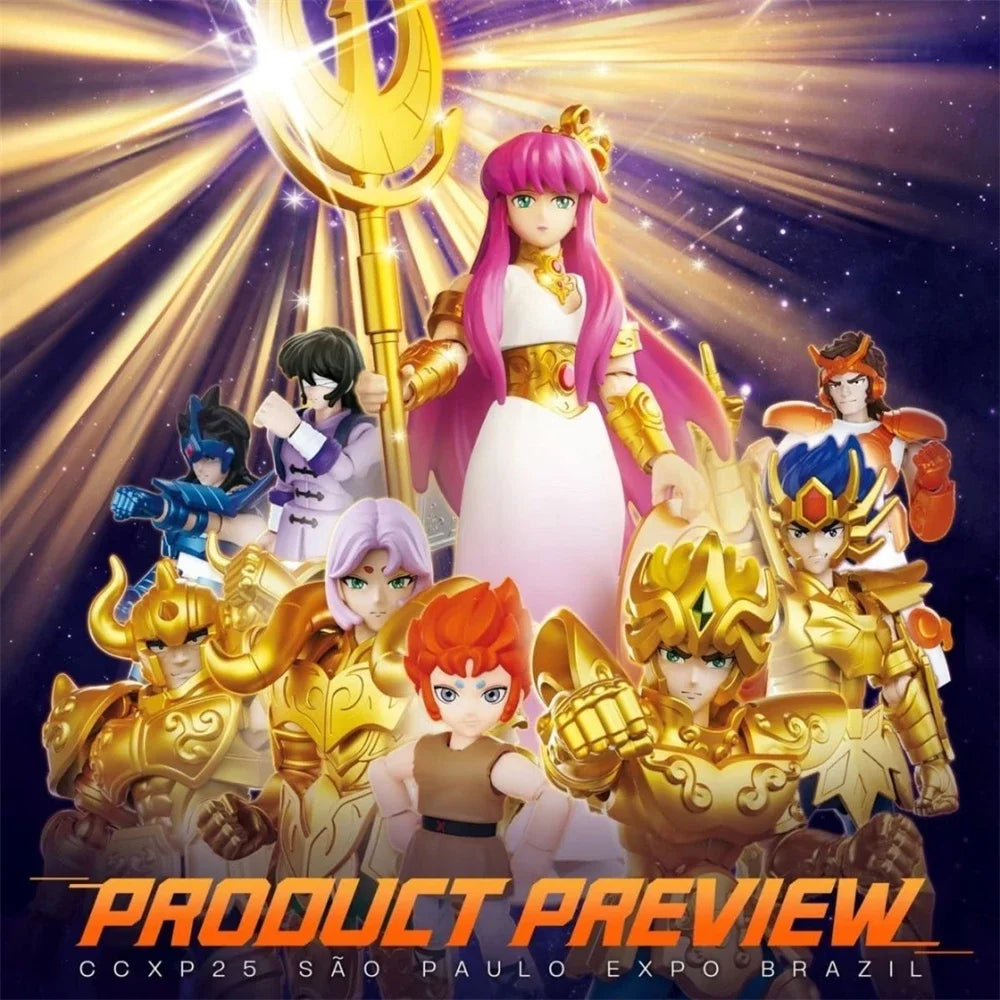 Blokees Saint Seiya Action Figure Saori Kido Aries Mu Leo Aiolia Cancer Deathmask DIY Assembly Toys Building Block Collection