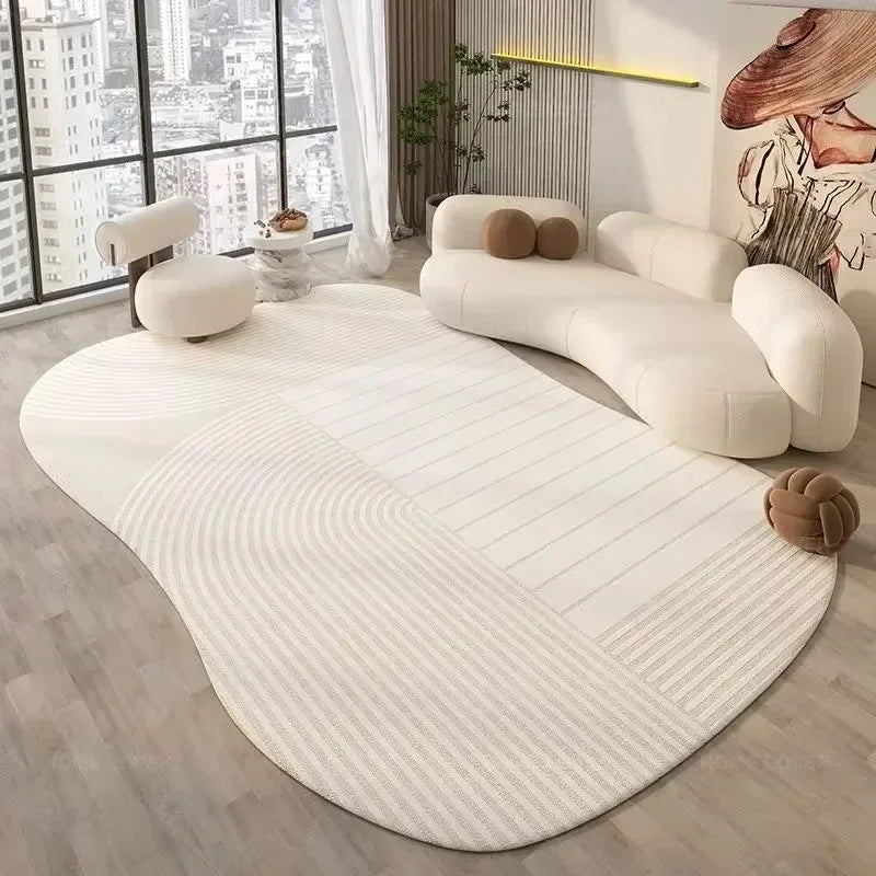 VIKAMA 2.0 Upgraded Material Ins Cream Irregular Living Room Children's Entryway Carpet Bedroom Bedside Rug Mat Home Decor