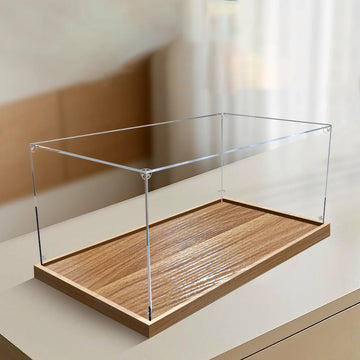 Glue-free Acrylic Display Case, Clear Display Box Assemble Dustproof Storage Organizer Showcase for Collectibles Action Figures