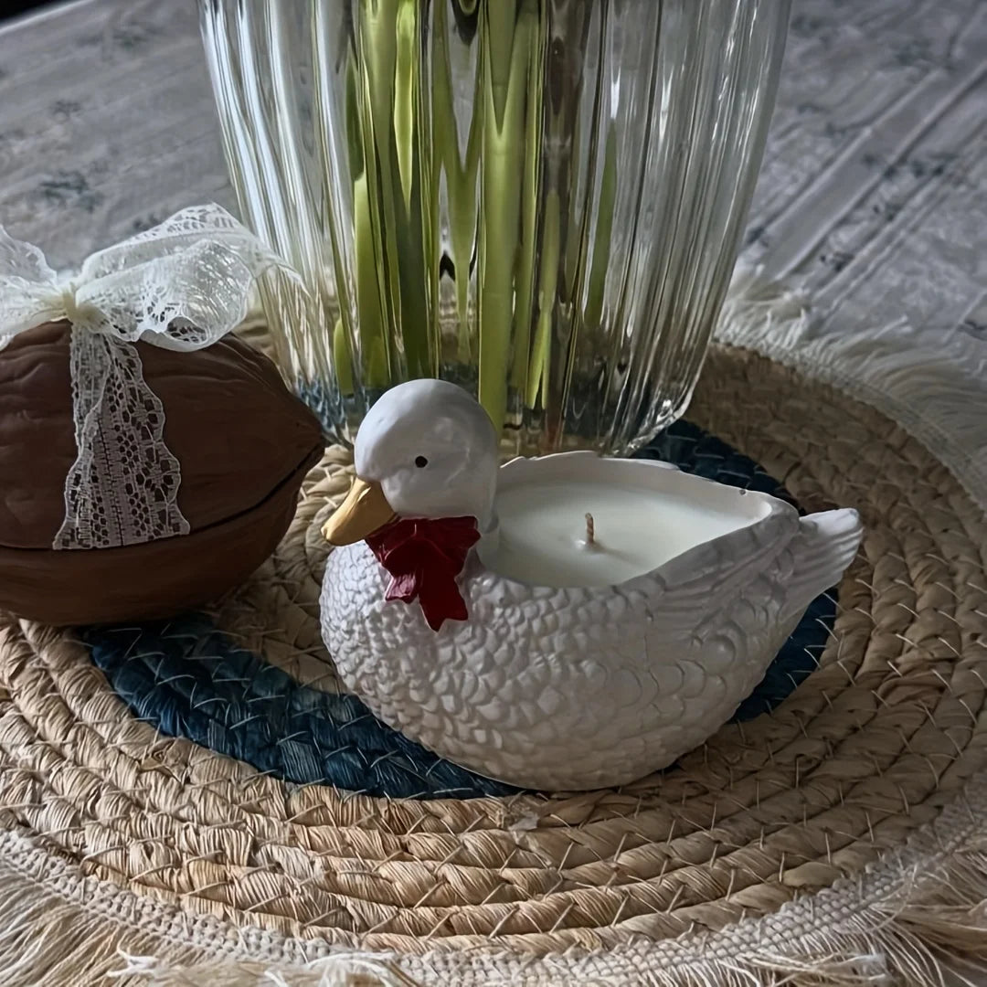 Duck Storage Box Mould DIY Crystal Drip Cement Plaster Candle Cup Decorative Mirror for 3D Handmade Home Decoration Crafts