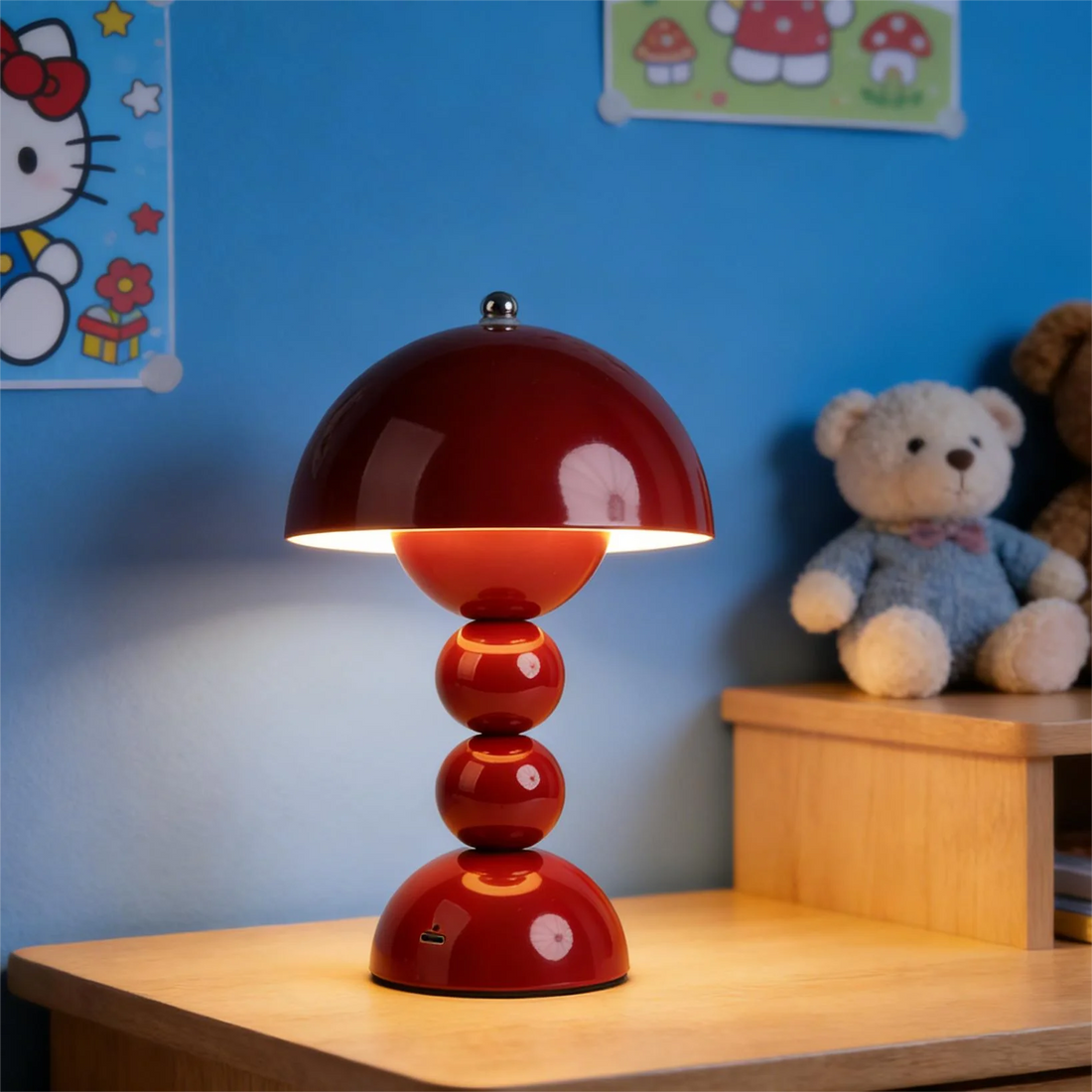 Top Touch Switch Nordic LED Table Lamp 3 Color Stepless Dimming Creative Table Lamp for Home Office DecorT