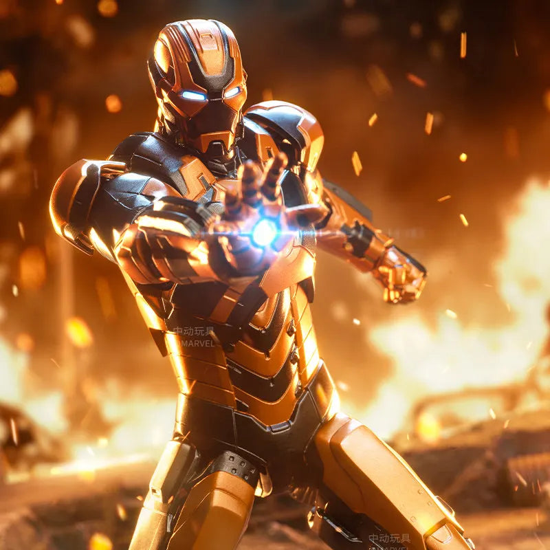 ZD Toys The Avengers Iron Man 1/10 18CM MK-10 MK-11 MK-14 MK18 MK-19 MK-27 MK-28 Action Figures Model Toys Boy's Gift
