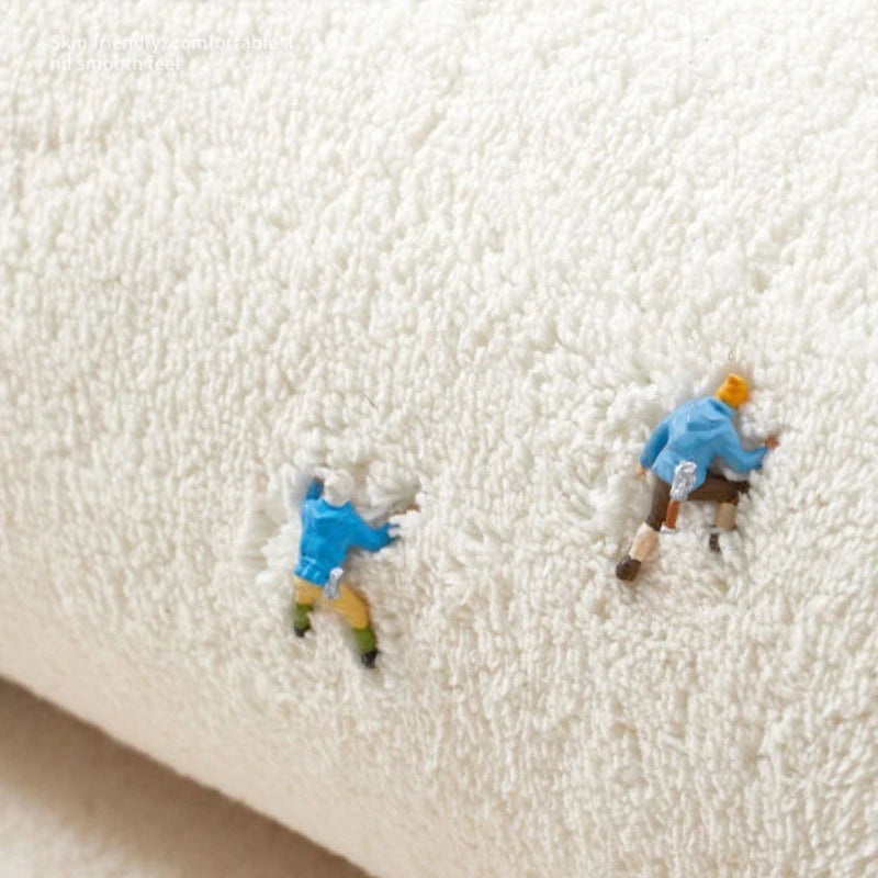 Cream Style Bedroom Decor Rug Irregular Shape Carpets for Living Room Thicken Anti-slip Lounge Floor Mat Home Fluffy Soft Carpet