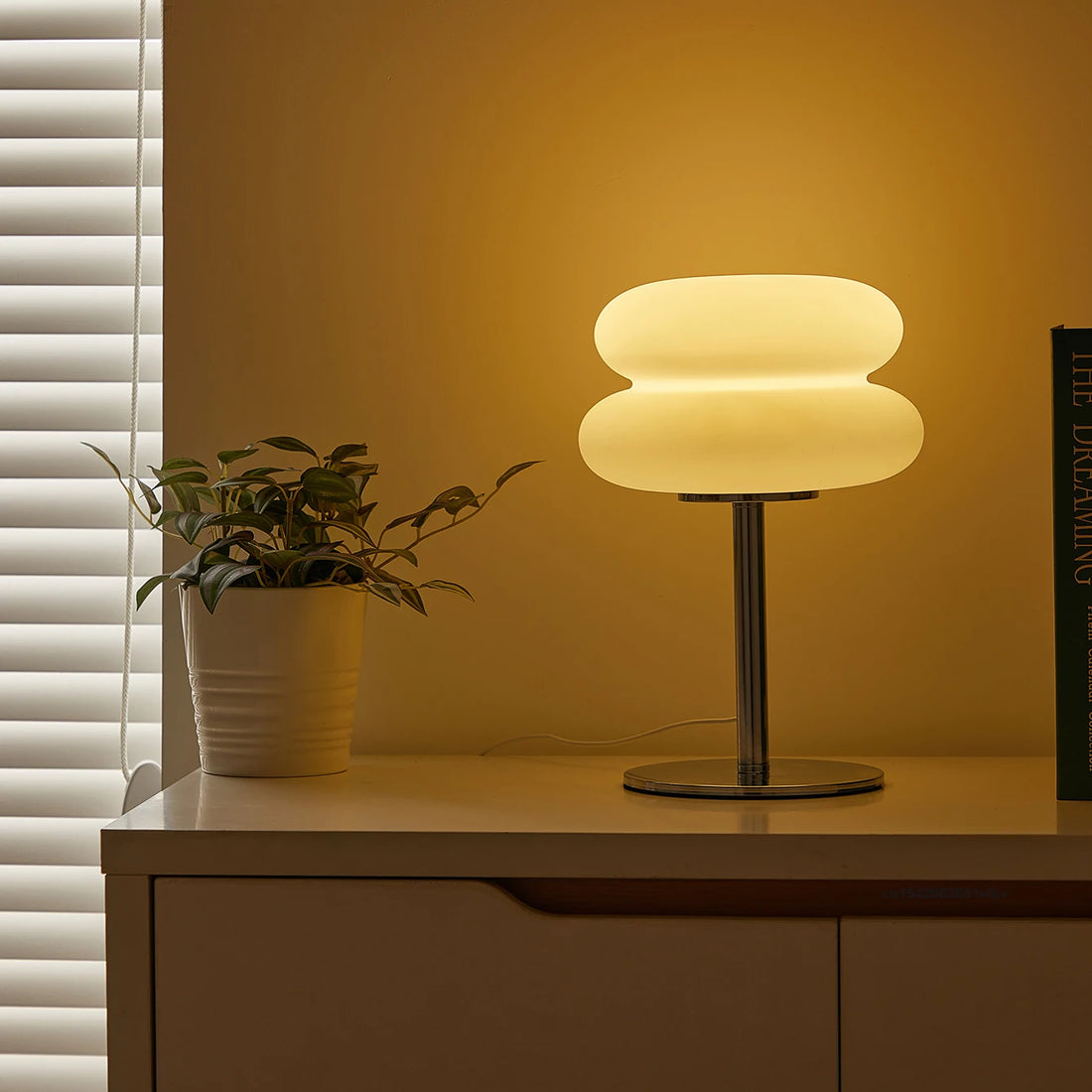 Table lamp bedroom room lamps  USB Plug LED mushroom table lamp Living room dining room ambient lighting(Not glass)