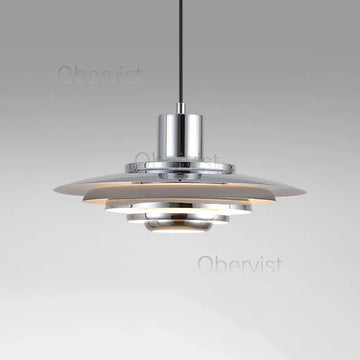 Nordic Lamp White Silver Metal E27 Minimalism LED Chandelier Art Design Kitchen Bedroom Home Decoration Adjustable Pendant Light
