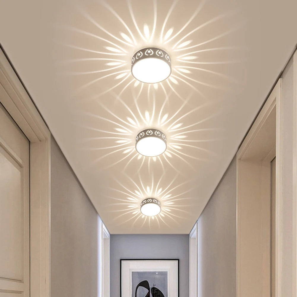 LED Ceiling Lamp Energy Saving Modern Interior Light for Bedroom Bathroom Corridor Easy Installation Brightness