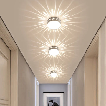 LED Ceiling Lamp Energy Saving Modern Interior Light for Bedroom Bathroom Corridor Easy Installation Brightness