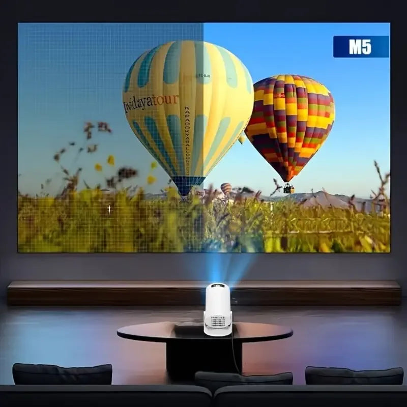 Compact USB-Powered Mini Projector - Hd 1080P, Indoor/Outdoor Movie & Video Display, Desktop Design Home Theater Compatible