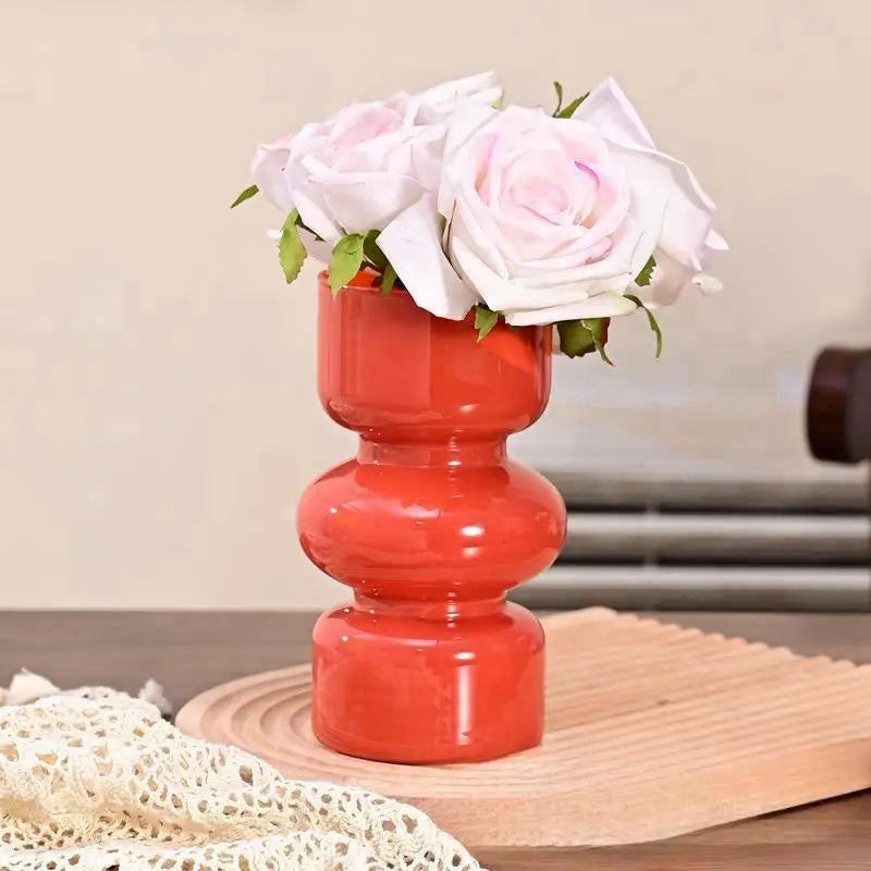 Nordic Creative Personality Retro Glass Vase, Hydroponic Plant, Table Vase, DIY Flower Arrangement Container, New