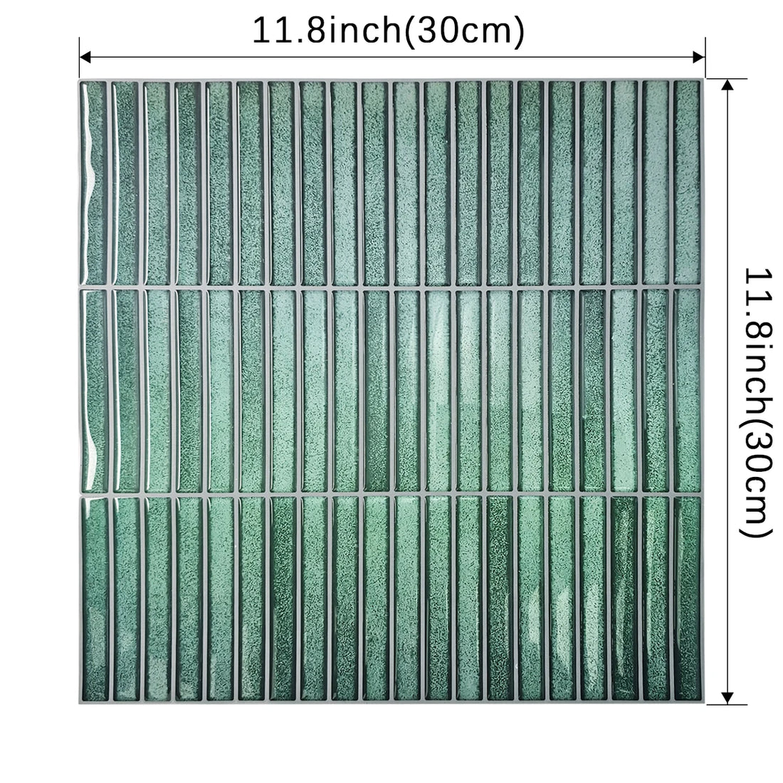1/10/30 Pc Dark Green Self-Adhesive Wall Stickers Kitchen Backsplash Peel And Stick For Home DIY Decoration 11.8 In X 11.8 In